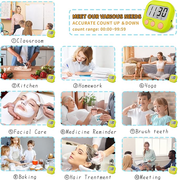 Classroom Timers for Teachers Kids Large Magnetic Digital Timer Teacher - Image 6