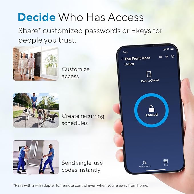 ULTRALOQ U-Bolt Smart Lock, 5 in 1 Keyless Entry Door Lock - Image 5