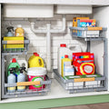 Kitstorack Under Sink Organizer, 2 Packs 2 Tier Under Sink Organizers and by Kitstorack