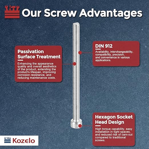 Kozelo 6pcs Socket Head Cap Screws - Image 3