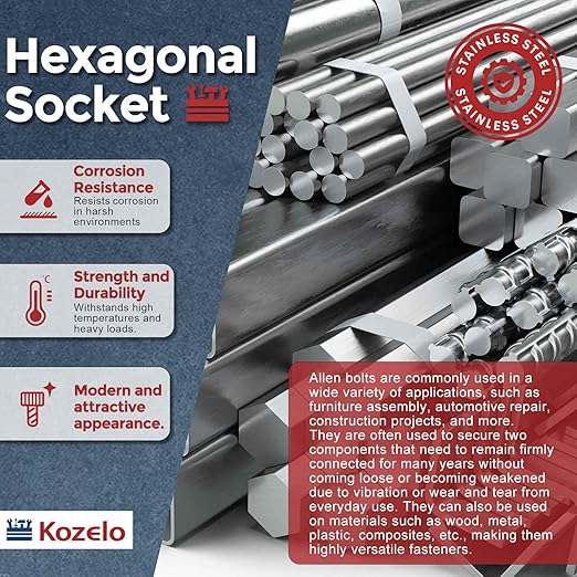 Kozelo 2pcs Socket Head Cap Screws - Image 4