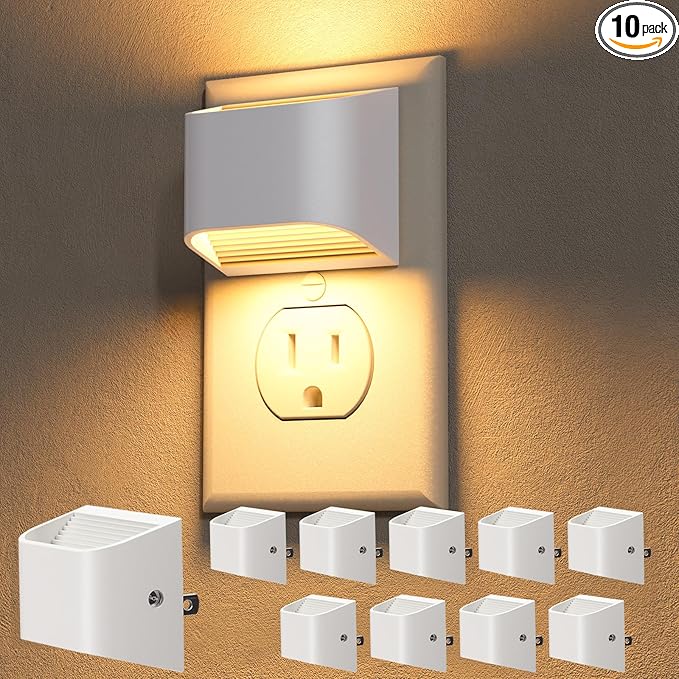 NIORSUN Plug in Night Light, Auto Brightness Sensor Night Light, 3000K Warm by NIORSUN
