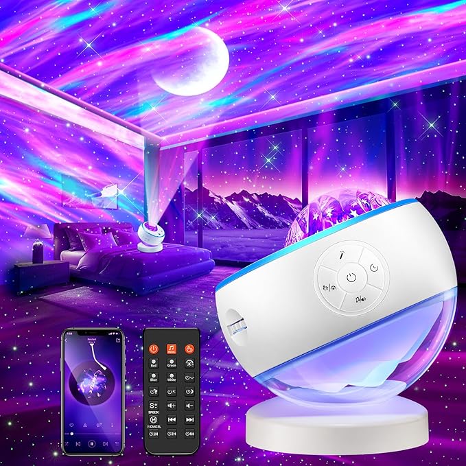 One Fire Northern Lights Projector, 300+Color Modes Galaxy Projector by OneFire