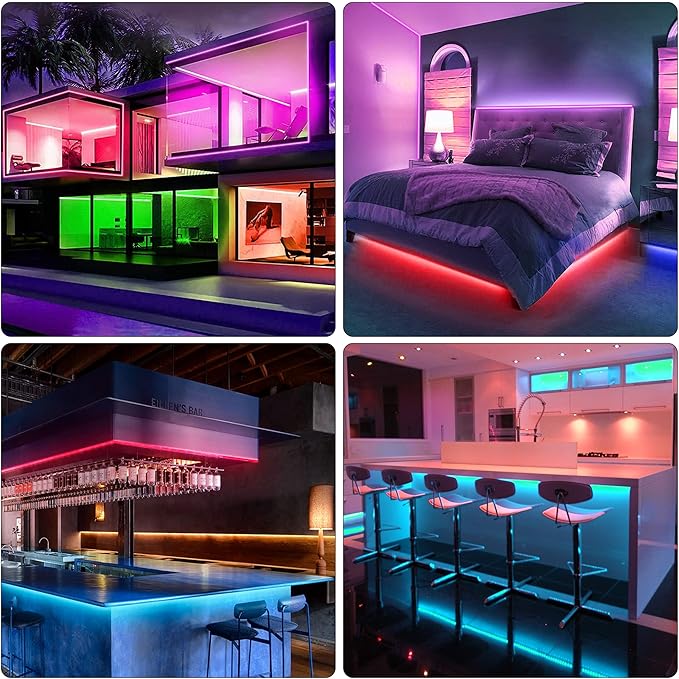 KEELIXIN LED Lights Music Sync RGB LED Strip Lights - Image 6