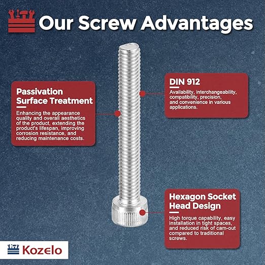 Kozelo 10pcs Socket Head Cap Screws - Image 3
