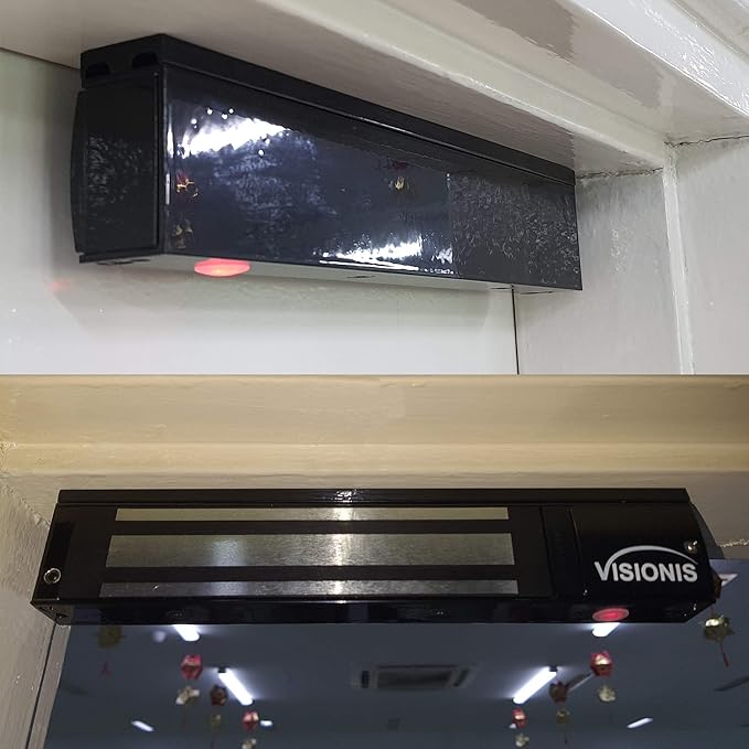 Visionis VS-VISML600LED-BL Indoor 600lbs Black Electromagnetic Lock - Image 7