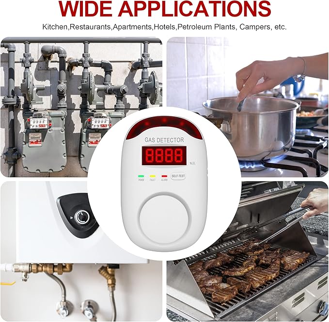 2 Packs Gas Detector & Alarm - Image 6