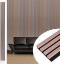 NeatiEase Wood Wall Panels, 9 Feet Acoustic Slat Wall Panels by NeatiEase