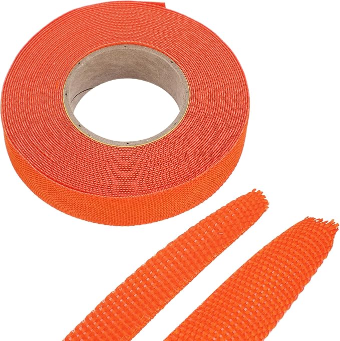 MECCANIXITY Braided Cable Sleeves Heat Shrinkable Fabric Sleeving, 5/8" 33ft by MECCANIXITY