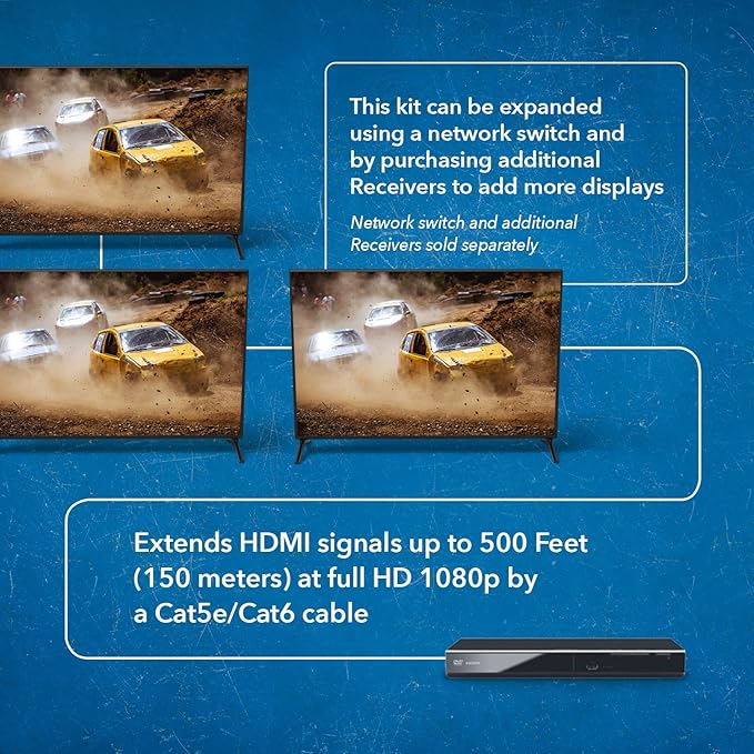 OREI HDMI Extender Over IP- 1080p@60Hz Upto 330Ft - Image 5