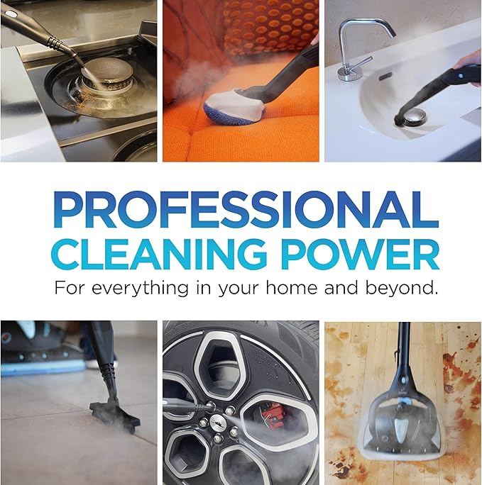 Euroflex Vapour Pro Steam Mop & All-in-One Steam Cleaner 20-Piece Set - Image 3