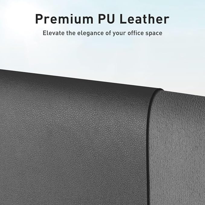 Aothia Faux Leather Desk Mat – Large Mouse Pad, Non-Slip PU Leather Blotter - Image 2