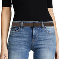 JASGOOD Women No Show Stretch Belt Elastic Web Strap Belt by JASGOOD