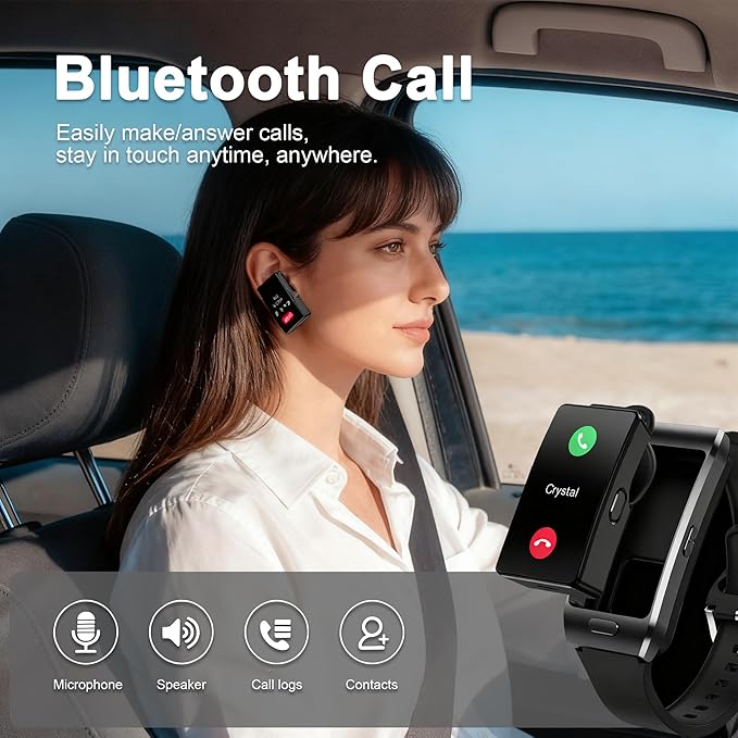 2-in-1 Smart Health Band with Built-in Bluetooth Earbuds, Fitness & Activity - Image 5