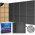BSHEAD 15 pcs 165dtex Microfiber Acoustic Panels ，Self-Adhesive Soundproof Wall by Staytunedforournewproduct