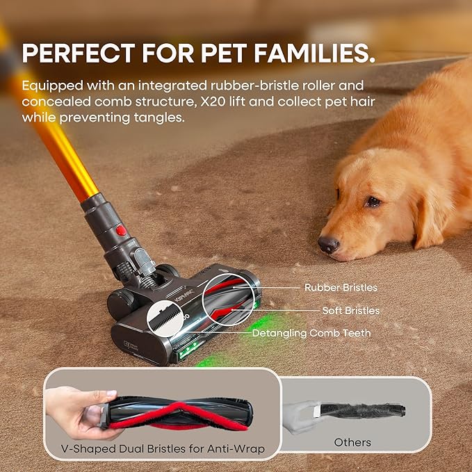 KIPMAX Cordless Vacuum Cleaner, 50KPa 550W Stick Vacuum - Image 4