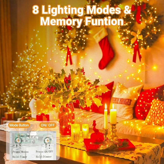 litogo 4 Pack Fairy Lights Battery Operated - Image 2