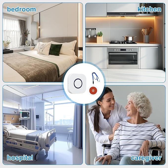 Wireless Caregiver Pager Dual Receiver Home Alert System - Image 6