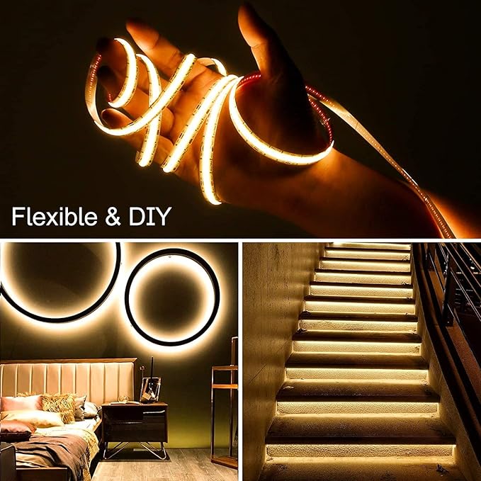 PAUTIX COB LED Strip Light CCT Tunable White IP65 Waterproof, CRI90+ 16.4ft/5m - Image 8