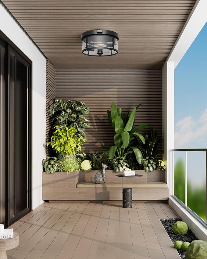 2Pack Outdoor Ceiling Light - Image 7