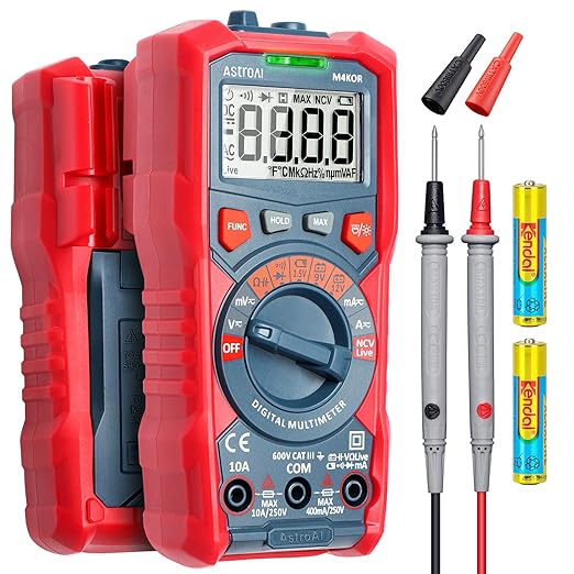 AstroAI Multimeter Tester, TRMS 4000 Counts Volt Meter Auto-Ranging Ohmmeter by AstroAI