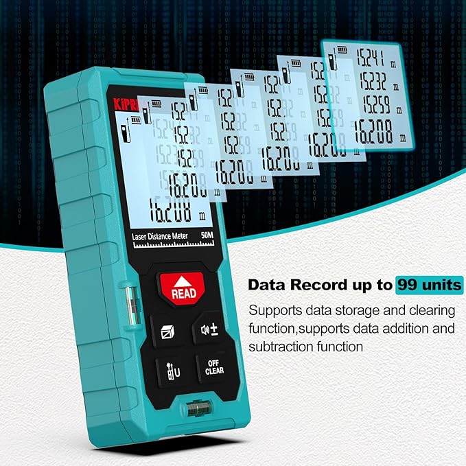 Kiprim Laser Distance Measure High Accuracy 165ft Kiprim LD50E Laser Tape - Image 4