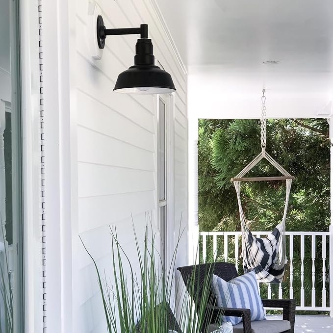 Steel Lighting Co. Hawthorne Barn Light | Outdoor Wall Mounted | 8 inch Dome | - Image 7