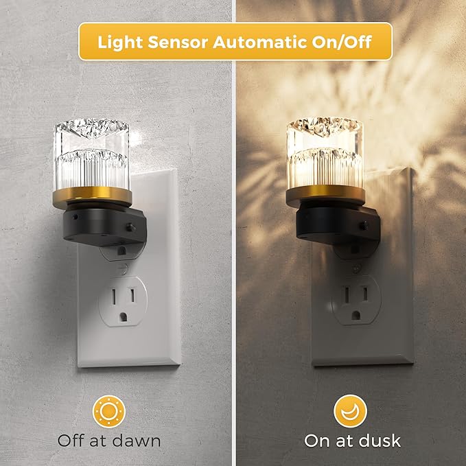 L LOHAS Night Lights Plug into Wall, 2 Pack 3000K/4000k/5000KColor Changing - Image 2