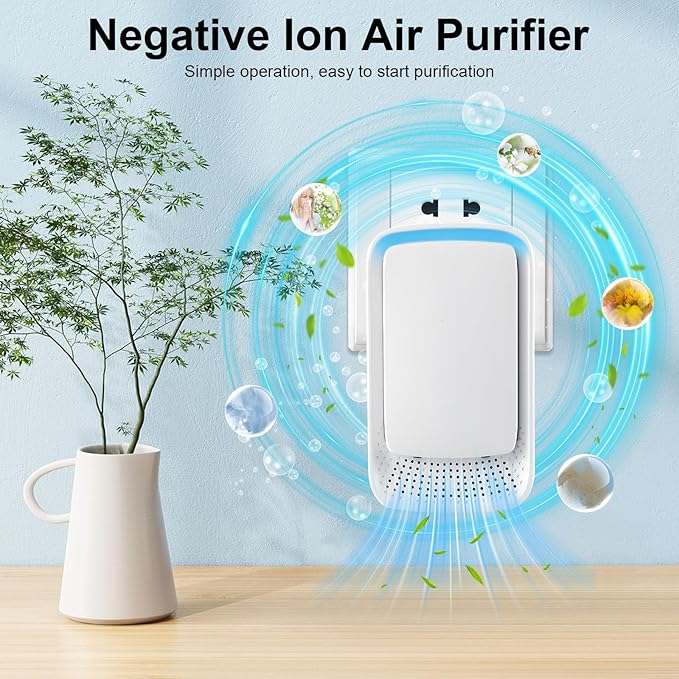 KLVEU Negative Ion Air Purifier Plug in, Ionic Air Purifiers - Image 2