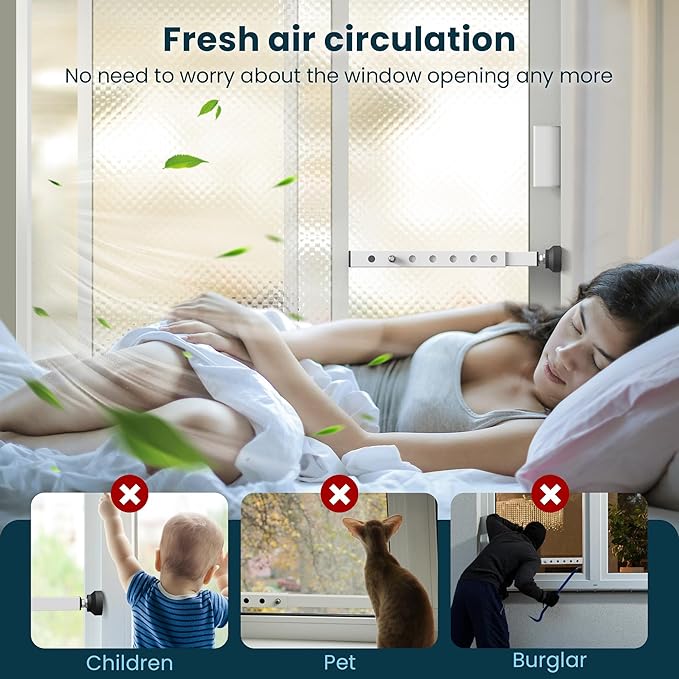 Gadgetzan 2 Pack Window Security Bars Adjustable 11"-18", Portable Short - Image 4