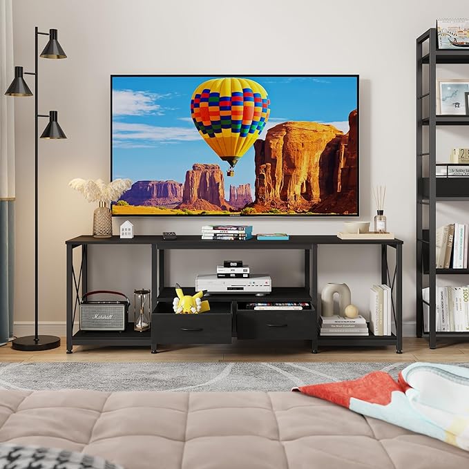 GYIIYUO TV Stand with Fabric Drawers - Image 7