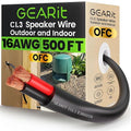 GEARit Outdoor Speaker Wire CL3 Rated, 16 Gauge Speaker Wire, Speaker Cable 500 by GEARit