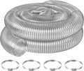 6" x 20' PVC Dust Collection Hose, 6 Inch Dust Collector Vacuum Hose by JIANBENKJ