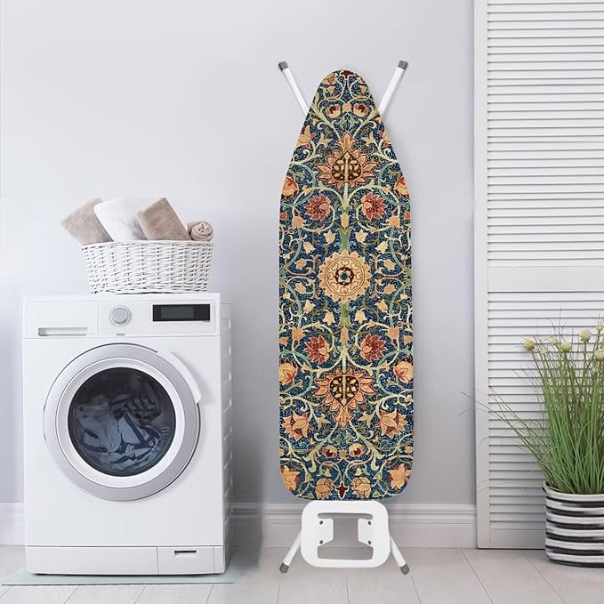ZCFYGDX Vintage Flower Print 18 x 58 Ironing Board Covers Nylon Buckle Straps - Image 3
