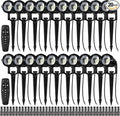 Motrackcao 20 Pack 12W Dimmable LED Landscape Lights, IP67 Waterproof Landscape by MOTRACKCAO