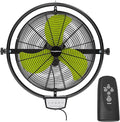 20 IN 5500 CFM Remote Control Wall Mount Fan, 3 Speed High Velocity Wall Fan by Fanqiebros