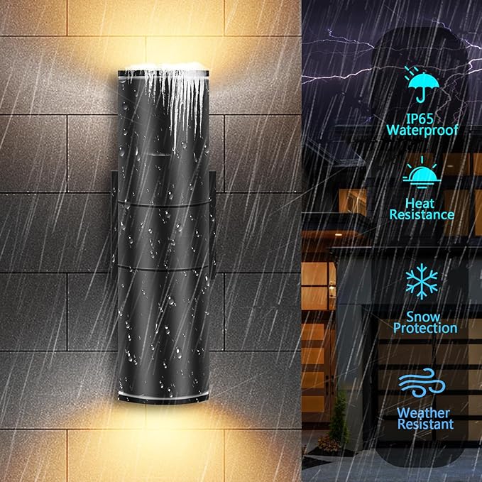 RIDALUX Dusk to Dawn Outdoor Light Fixtures: 4 Pack IP65 Waterproof Exterior - Image 4