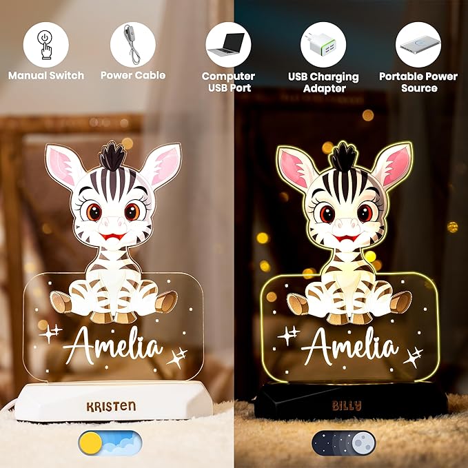 hun concept Kids Lion Night Light – Personalized Name Lamp - Image 5