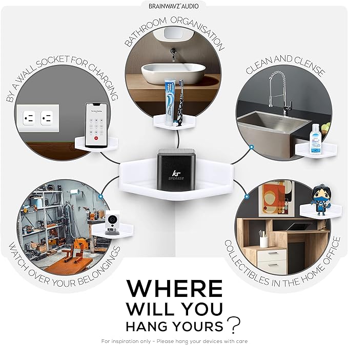 Mini Corner Shelf Mount for Security Cameras, Baby Monitors, Plants & More - Image 8