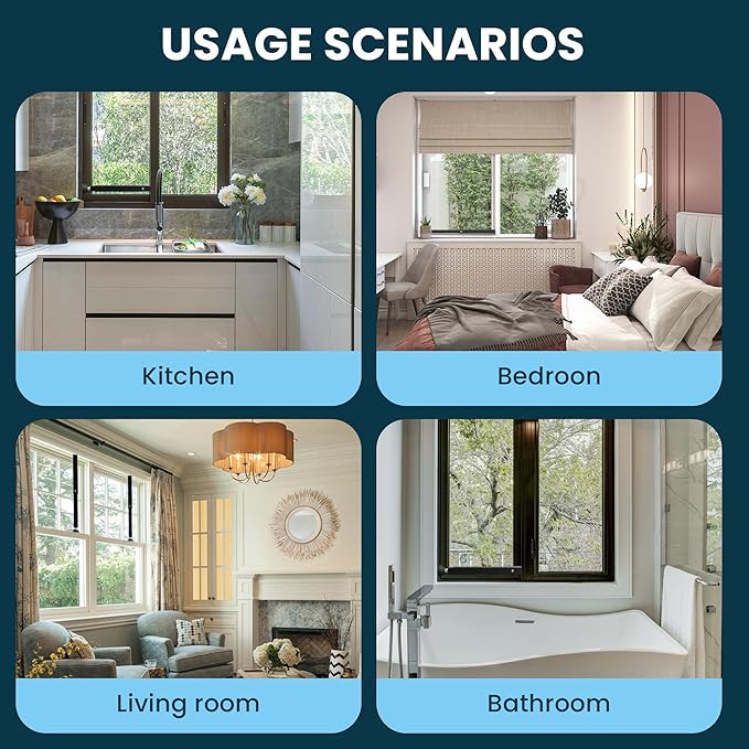 Gadgetzan 2 Pack Window Security Bars Adjustable 11"-18", Portable Short - Image 6