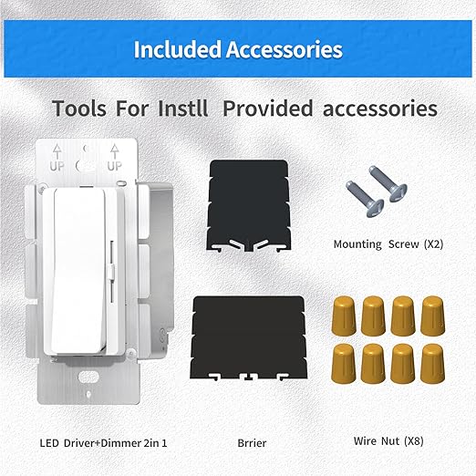 Dimmer and Driver Switch in ONE, AC120V 96W ON/Off Driver+dimmer 2 in1 Output - Image 6