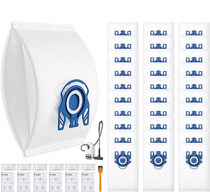 30 Pack 3D Dust Bags for Miele GN Vacuum Cleaner Bags Replacement for Classic by Unknown