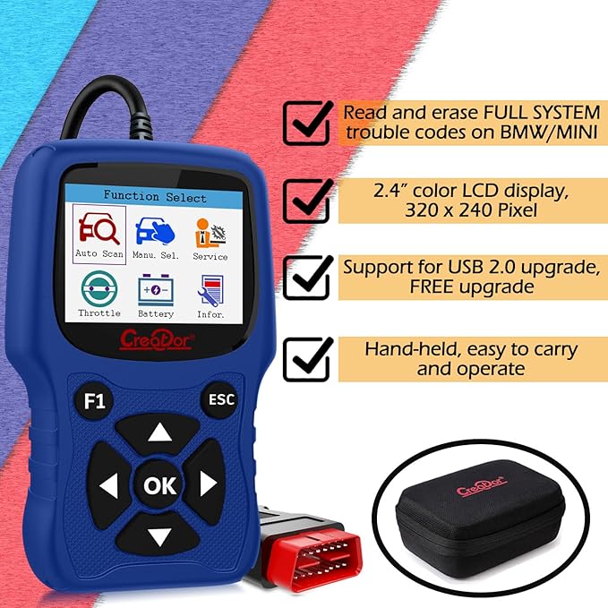 Creator C420 OBD2 Scanner Fit for BMW Mini Full Systems OBD-II Diagnostic Tool - Image 2