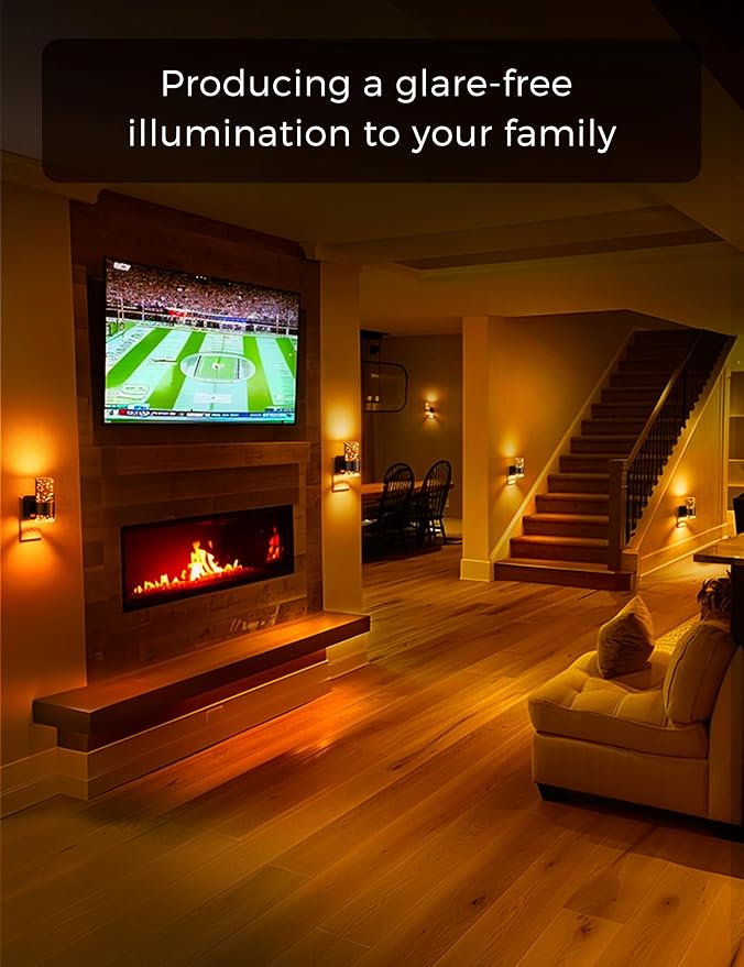 L LOHAS LED Night Light, Dimmable Night Lights Plug into Wall, 2 Pack Acrylic - Image 6