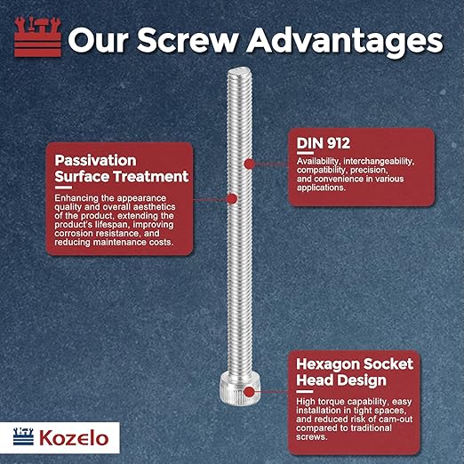 Kozelo 5pcs Socket Head Cap Screws - Image 3