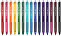Vanstek 15 Colors Retractable Erasable Gel Pens Clicker, Fine Point, Make by Vanstek