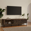 LuxenHome TV Stand for Living Room up to 80'' TVs, Media Console TV Console by LuxenHome