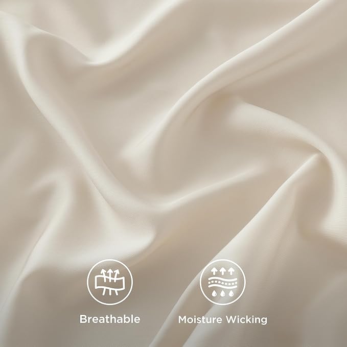 Bedsure Queen Sheet Set, Rayon Derived from Bamboo, Cooling Sheets, Breathable - Image 5