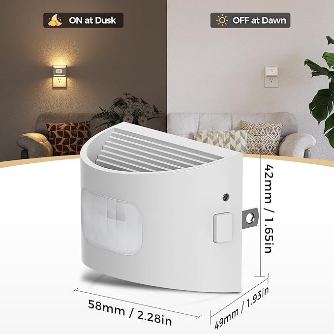 DORESshop LED Night Light, Night Lights Plug into Wall, 3 Mode Plug in Night - Image 5