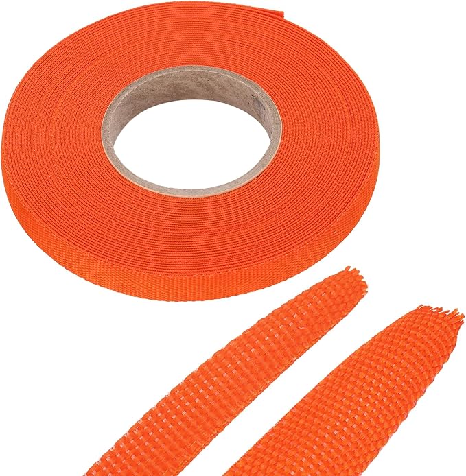 MECCANIXITY Braided Cable Sleeves Heat Shrinkable Fabric Sleeving, 5/16" 40ft by MECCANIXITY